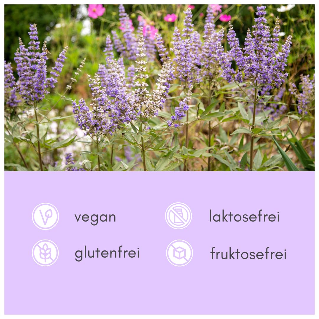Mönchspfeffer | 1020 Tropfen | Agnus Castus | PMS, Zyklus, Menopause, Kinderwunsch | hochdosiert - 30 ml Flüssigextrakt | vegan & made in Germany