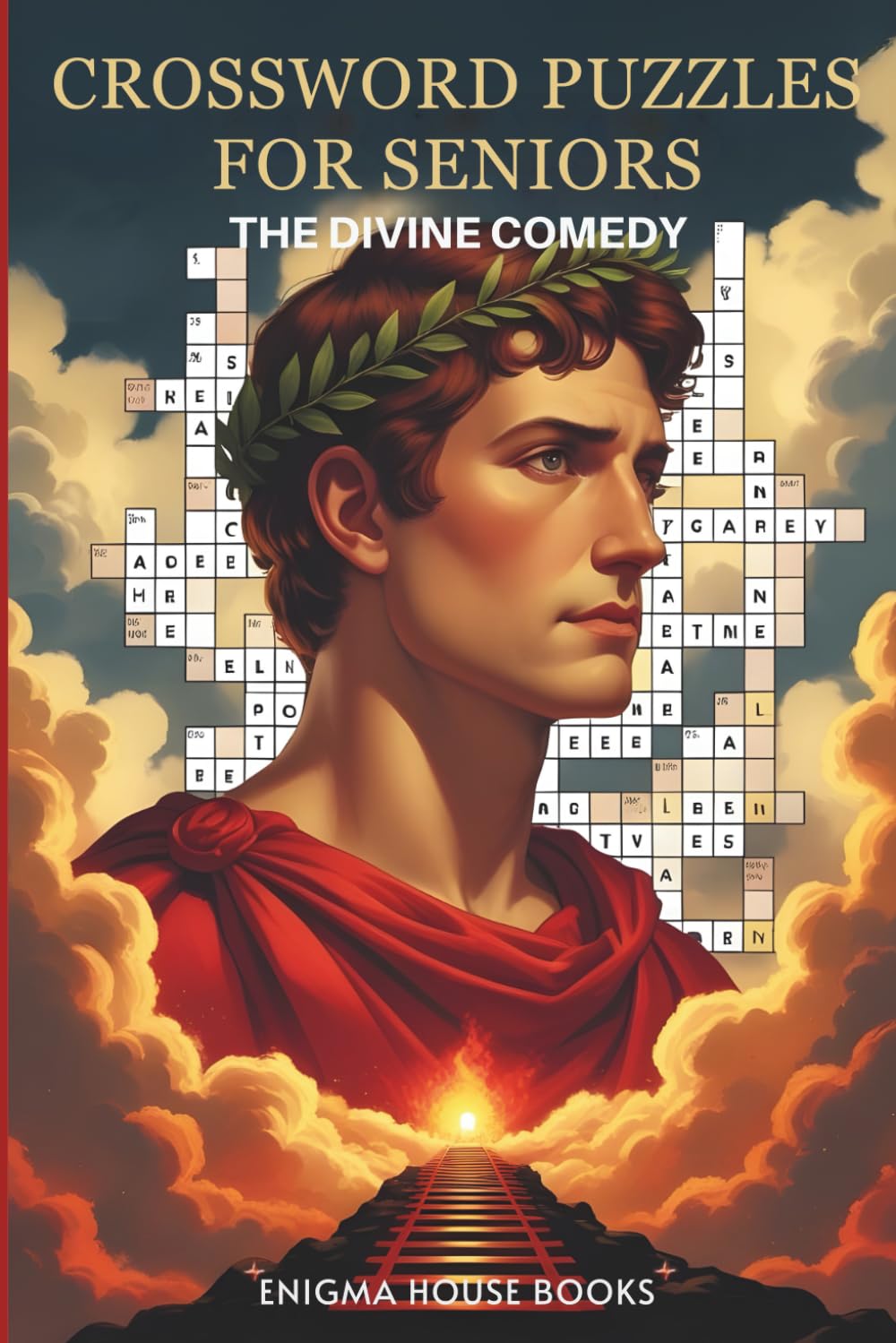 Crosswords for Seniors - the Divine Comedy: Literary-themed crossword puzzles for older adults featuring names, places, and themes from the Divine Comedy.