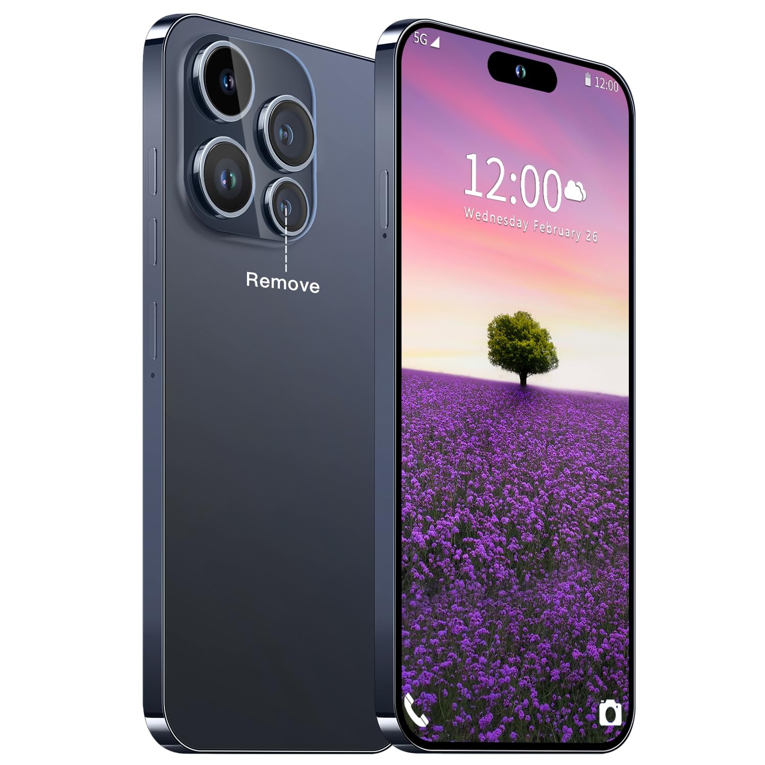 Fadnou 15 Ultra Unlocked Phone, The Phone Battery 6800mAh 6.82" HD Screen Cell Phone, And…