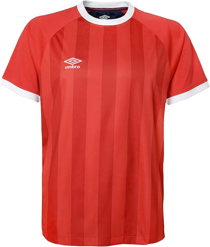 remera de fútbol Umbro con rayas verticales para hombre