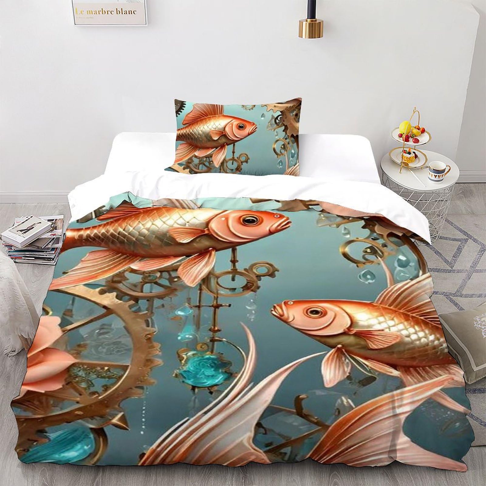 Housse de couette microfibre fermeture éclair lit enfant pour stopper la couette qui glisse 135x200
