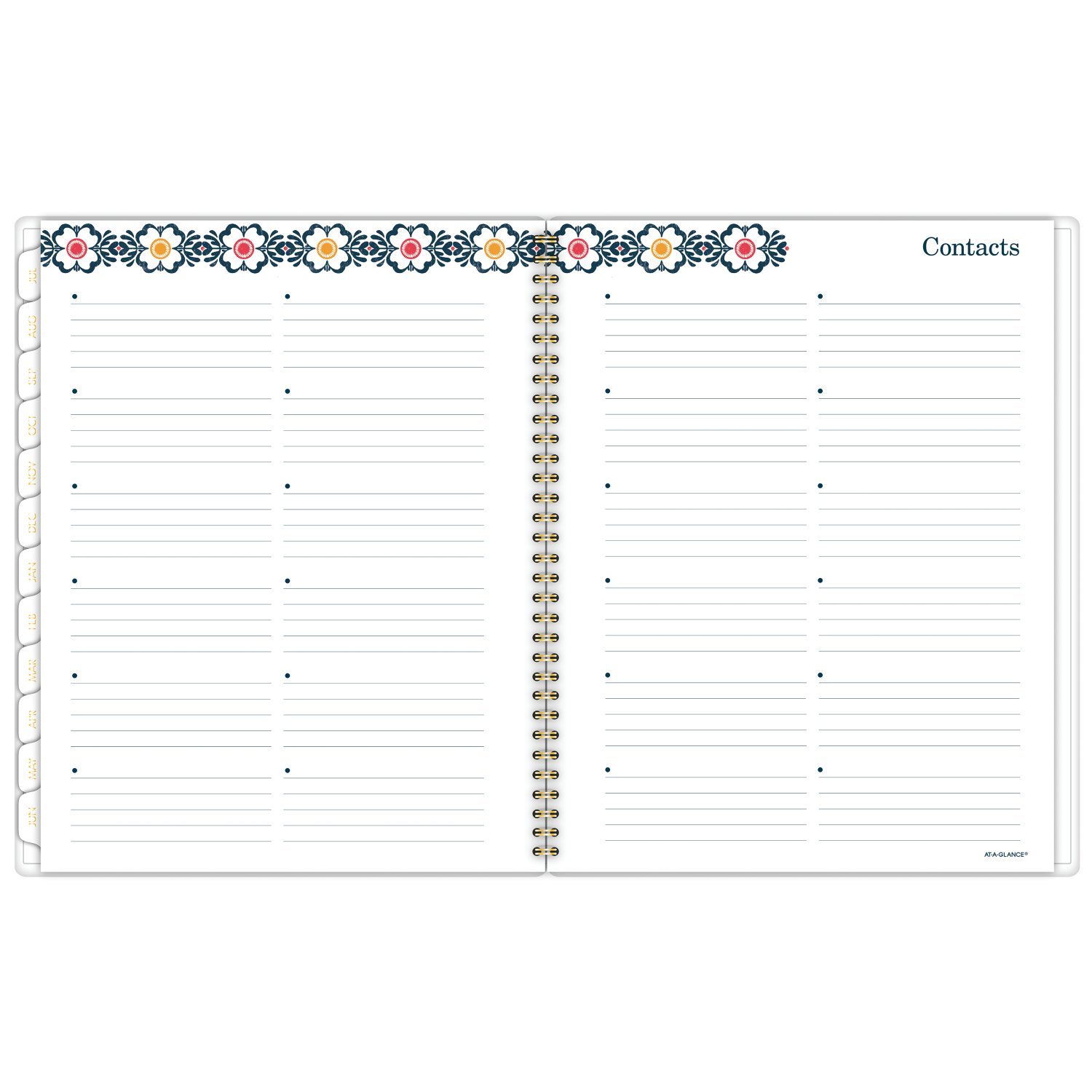 AT-A-GLANCE 2018-2019 Akademischer Jahres- und Monatsplaner, groß, 8-1/2 x 11, Fiona (1100-905A)