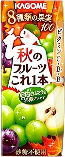 Amazon.co.jp: カゴメ 秋のフルーツこれ一本 発酵白ぶどう＆洋梨ブレンド200ml×24本 【季節限定品】 : 食品・飲料・お酒