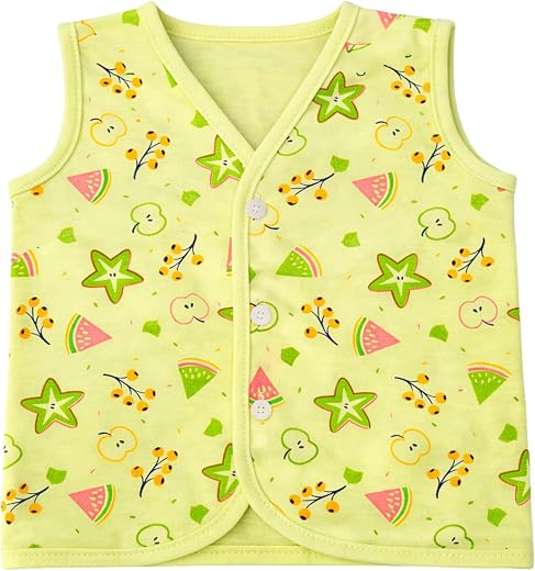 Logassa Fashion Baby Boys Sleeveless Jhabla, Hosiery Cotton Front Open Jabla Bandi, Soft &amp; Breathable Newborn Baby