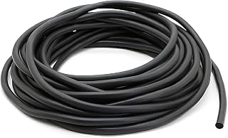 5 Meter EPDM Dichtschnur für Fugen, Ø 3mm Rundschnur Fugen-Dichtschnur, Fugen-Dichtung, Durchmesser Fugenschnur Füllschnur, Schwarz Fugendichtschnur für Fuge und Spalt Beton Füllung