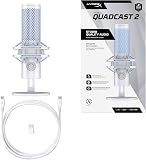 HyperX Quadcast 2 Frost Microfono USB per Gaming, Streaming, Podcast, Quattro Pattern Polari, Controlli, LED, Anti-vibrazione, per PC, PS4, PS5 e Mac - 11