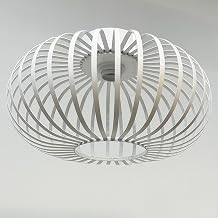 bamyum Vertigo Cage Ceiling Light Ø40 cm Metal Ceiling Light Mid Century Modern Vintage White