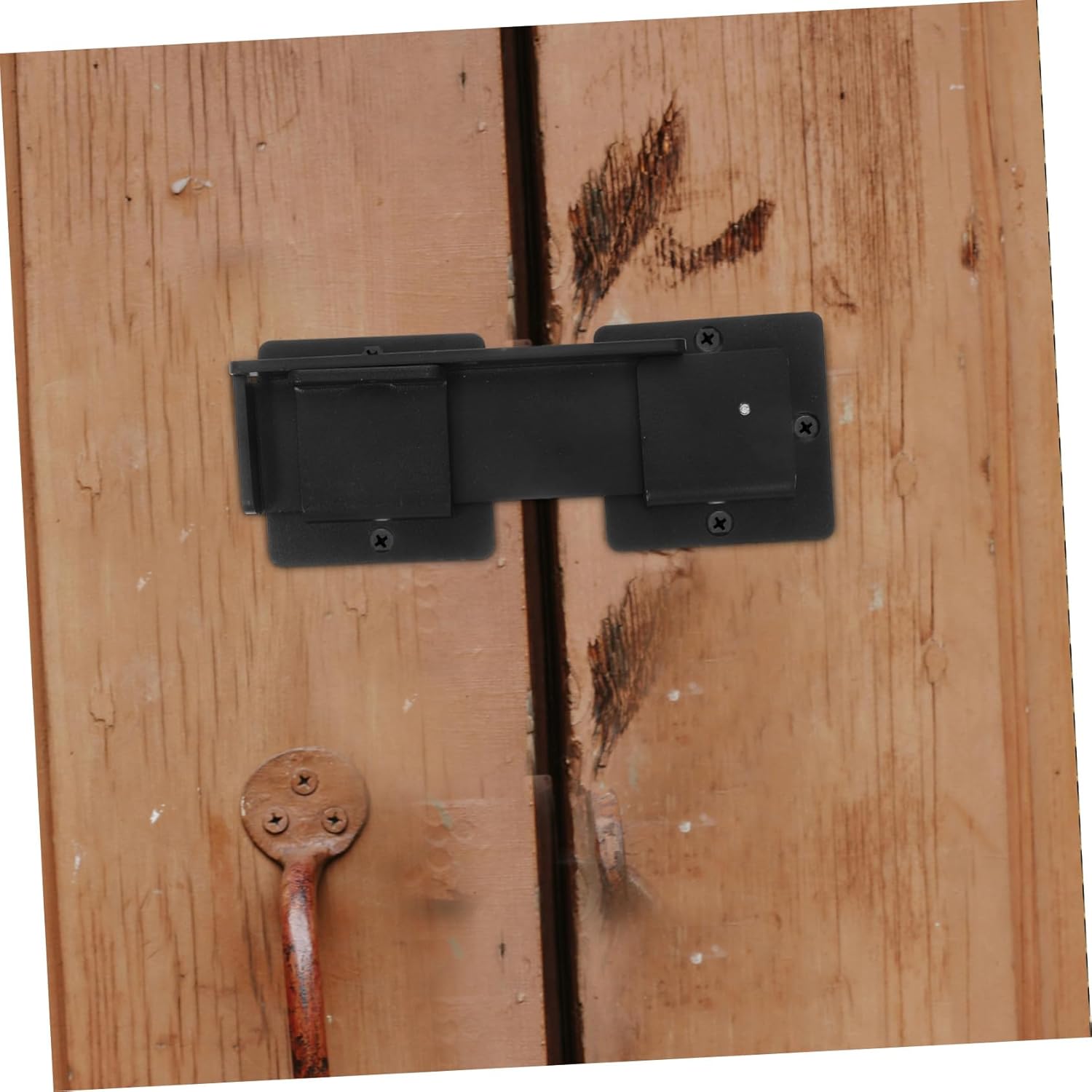 Fence Gate Latch Heavy Duty Adjustable Barn Door Lock with Padlock Hole Weatherproof Aluminum Alloy for Outdoor Gates and Sheds