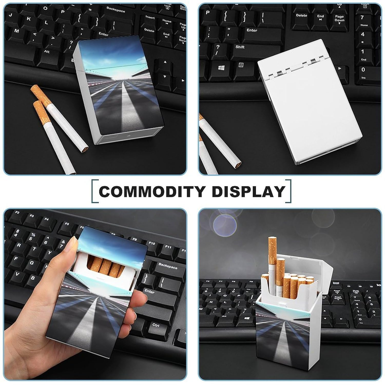 Race Track Cigarette Case Plastic Cigarette Holder Case Cigarette Protective Cover Coin Case Outdoor Portable Smoking Accessories Christmas Gifts for Adult image 5