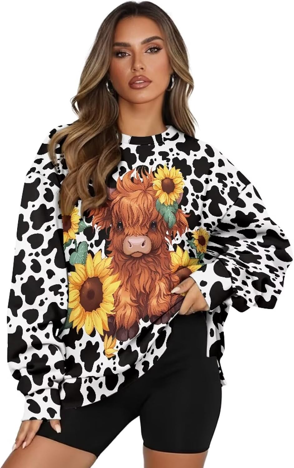 Sweatshirts for Women Casual Long Sleeve Shirts Casual Pullover Tops Size S-3XL