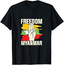 Freedom for Myanmar 3 finger salute T-Shirt