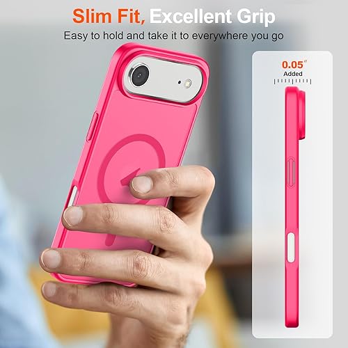 Miniatura 816 de SUPFINE - Funda magnética para iPhone 13 Pro Max (compatible con MagSafe), (protección contra caídas de grado militar de 10 pies), delgada, Negro