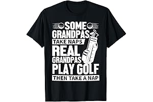 Real Grandpa Golfer Novelty T-Shirt