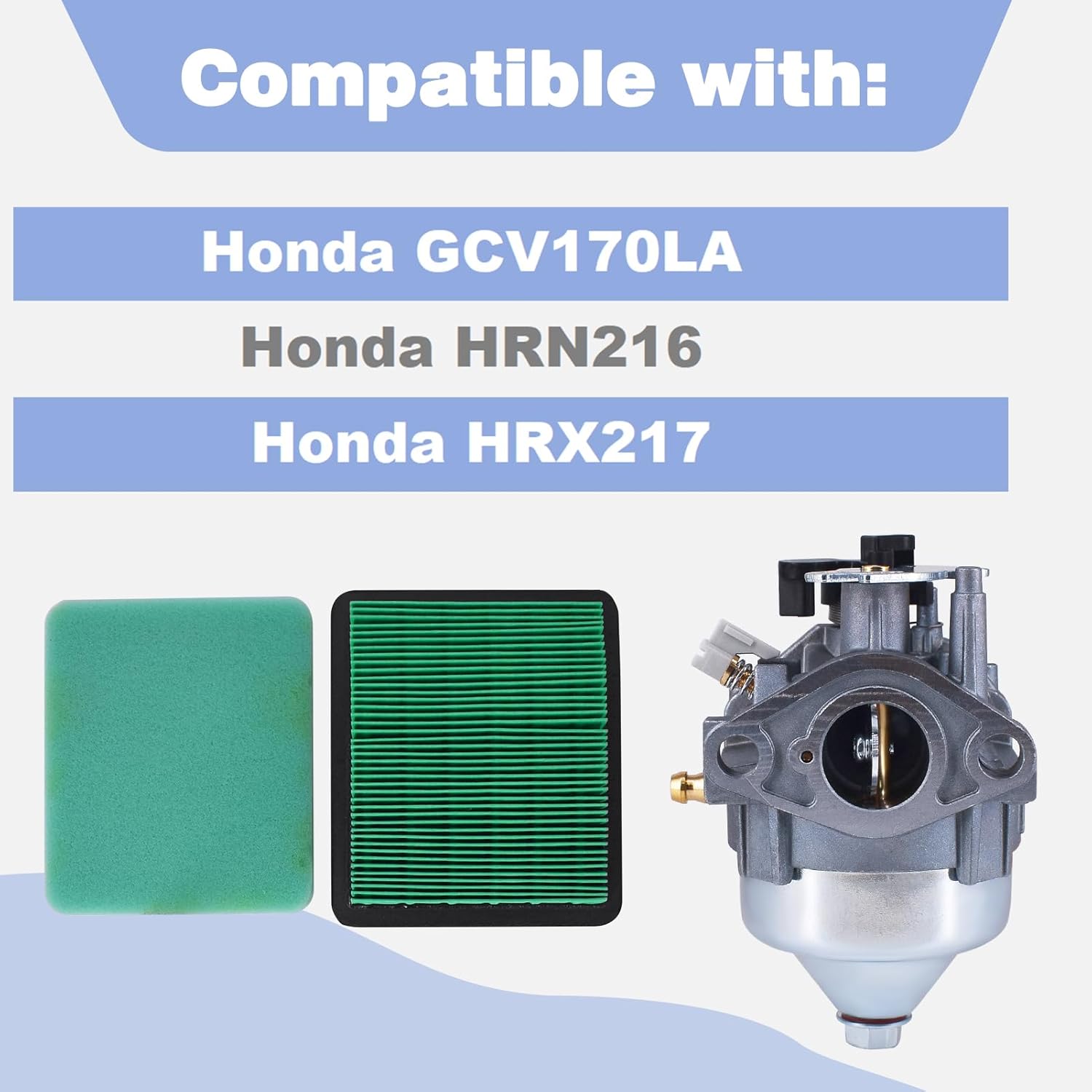 16100-Z9L-811 Carburetor Kit w/Air Filter Fits for Honda GCV170LA HRN216 HRX217 Model Lawn Mower Push Sprayer High Pressure Washer Generator Carb Kit