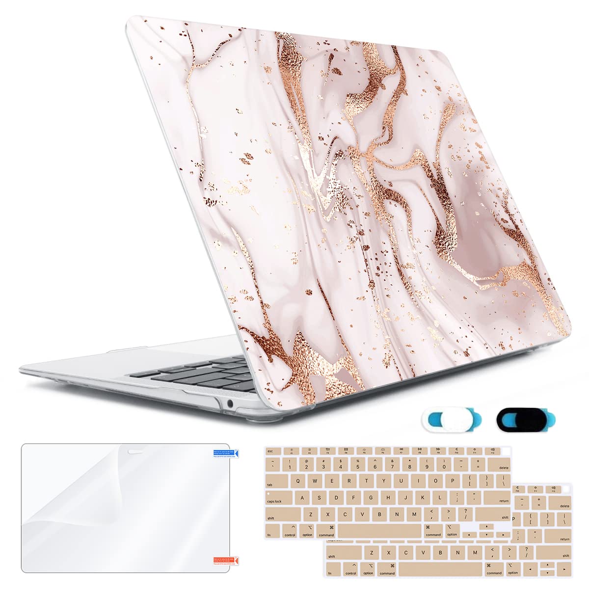 HOHAIYOO Full Protection Kit For MacBook Pro 13" (2016-2022 M1/M2) - Hard Case, Keyboard Cover, Screen Protector