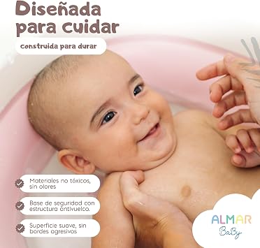 Folding Baby Bathtub with Legs - Banheira - Baby Bath - Pink