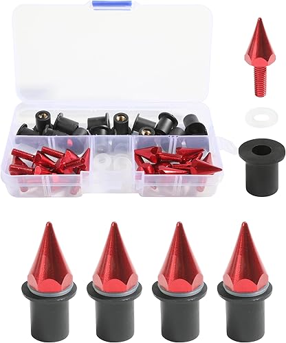 Pernos de pantalla de viento, pernos anodizados de aluminio para carenado de motocicleta, kit de tuercas para parabrisas de motocicleta, pernos de