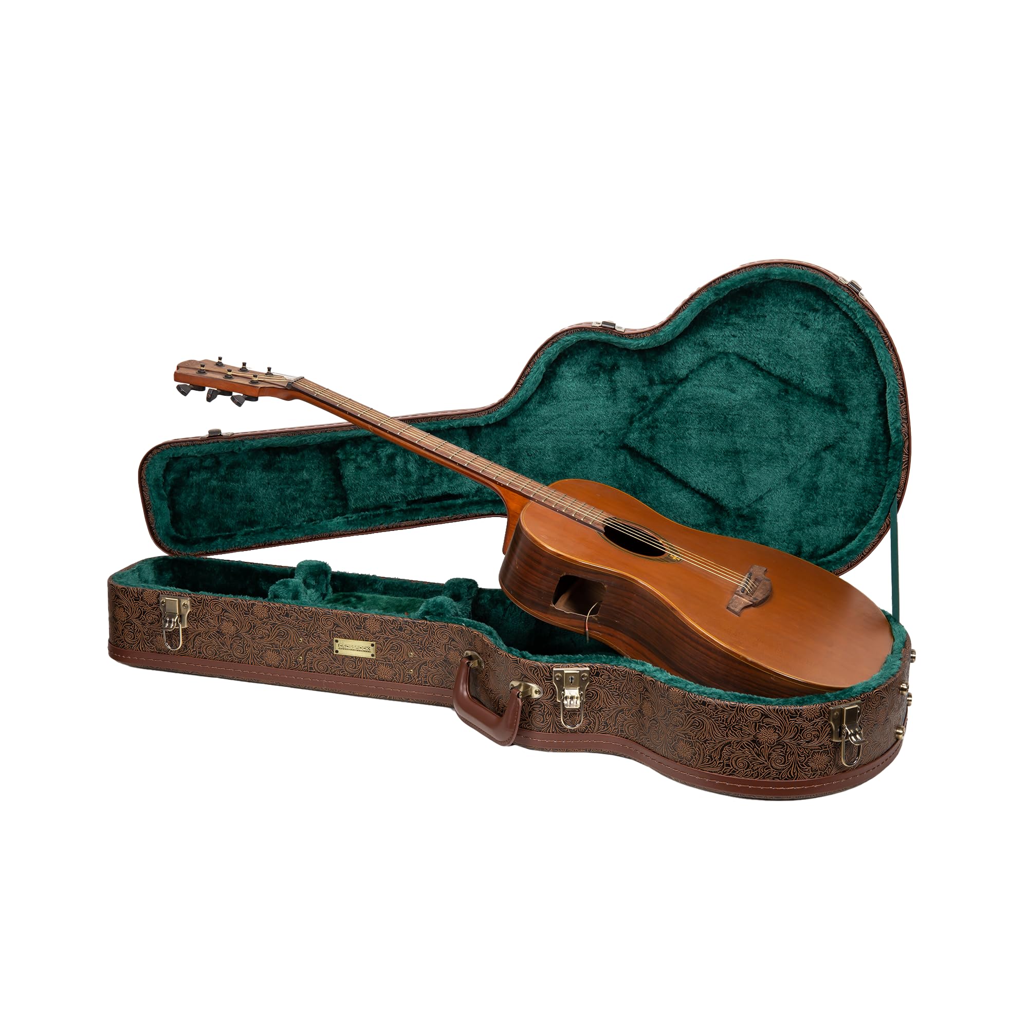 Crossrock Guitar Backpack Bag 10mm Padded for 16 Archtop, Hollow Body and Jazz Electric Guitars Lightweight Fits Gretsch, Ibanez, Epiphone, Gibson ES Series ⟮CRSG107SADG⟯