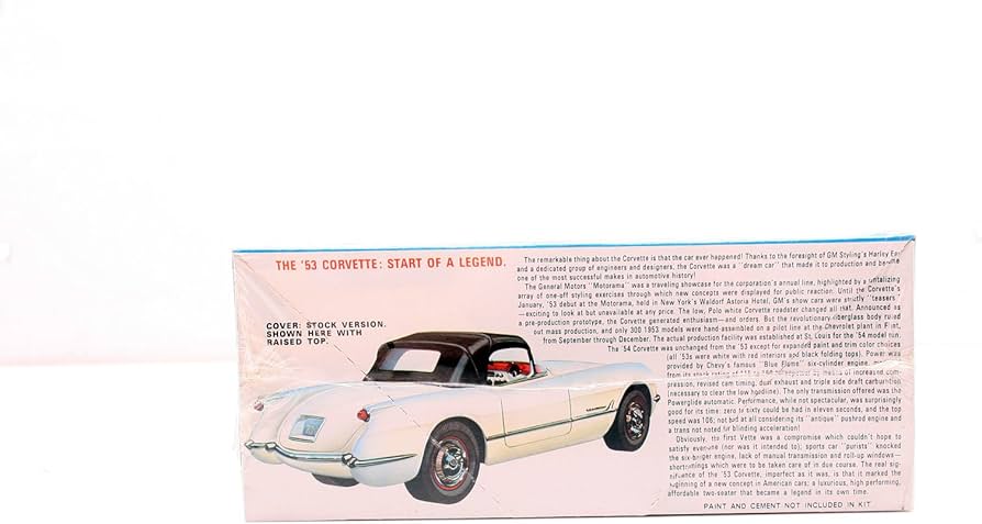 Amazon.com: AMT 53 corvette plastic model kit FIRST Edition of the
