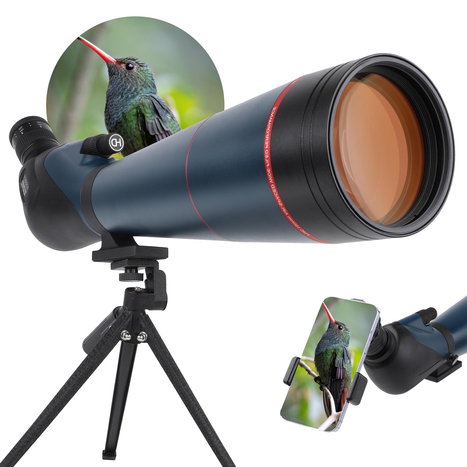 Cannocchiale Professionale 25-75x100 Con Treppiede - Per Caccia E Birdwatching - Foto 9