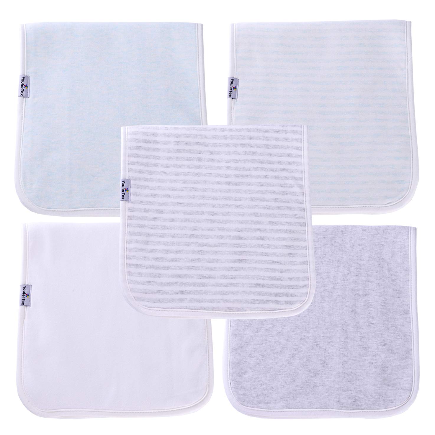 Baby Burp Cloths, 10 inch x 21 inch 3 Layers, Absorbent