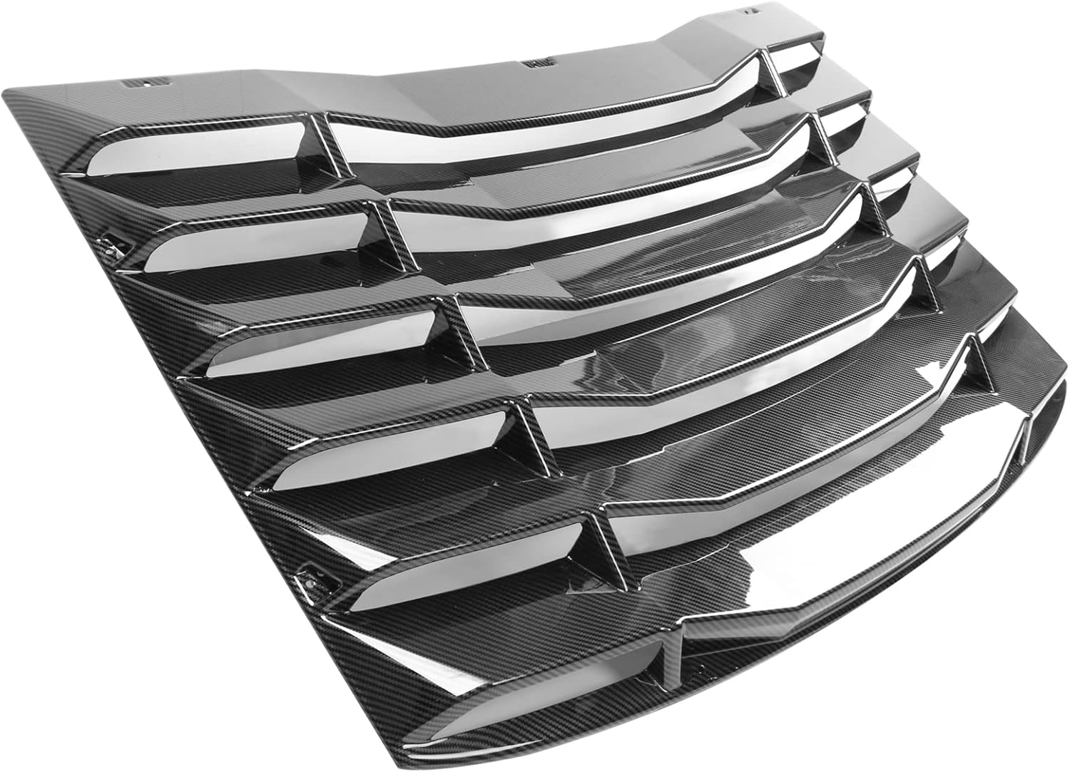 FREEMOTOR802 Rear Window Louver, Compatible with 2016-2024 Chevrolet Camaro Coupe, ABS Plastic Rear Windshield Sun Shade Cover, Carbon Fiber Look