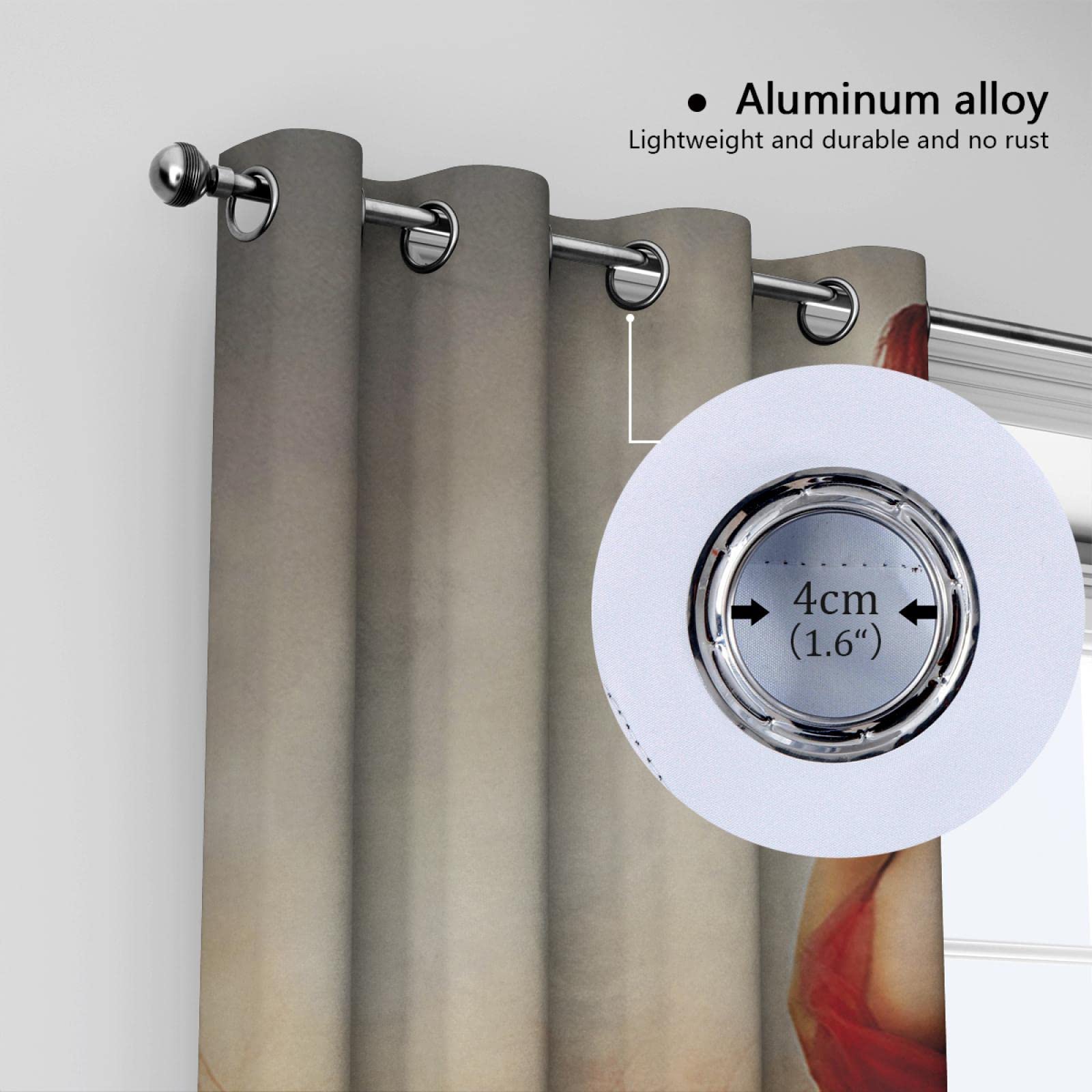 Zasłony zaciemniające do sypialni salonu czerwona spódnica wzór kurtyny zasłony dźwiękoszczelna zasłona termiczna 2 panele 55 x szer. 105 cm x dł. 150 cm