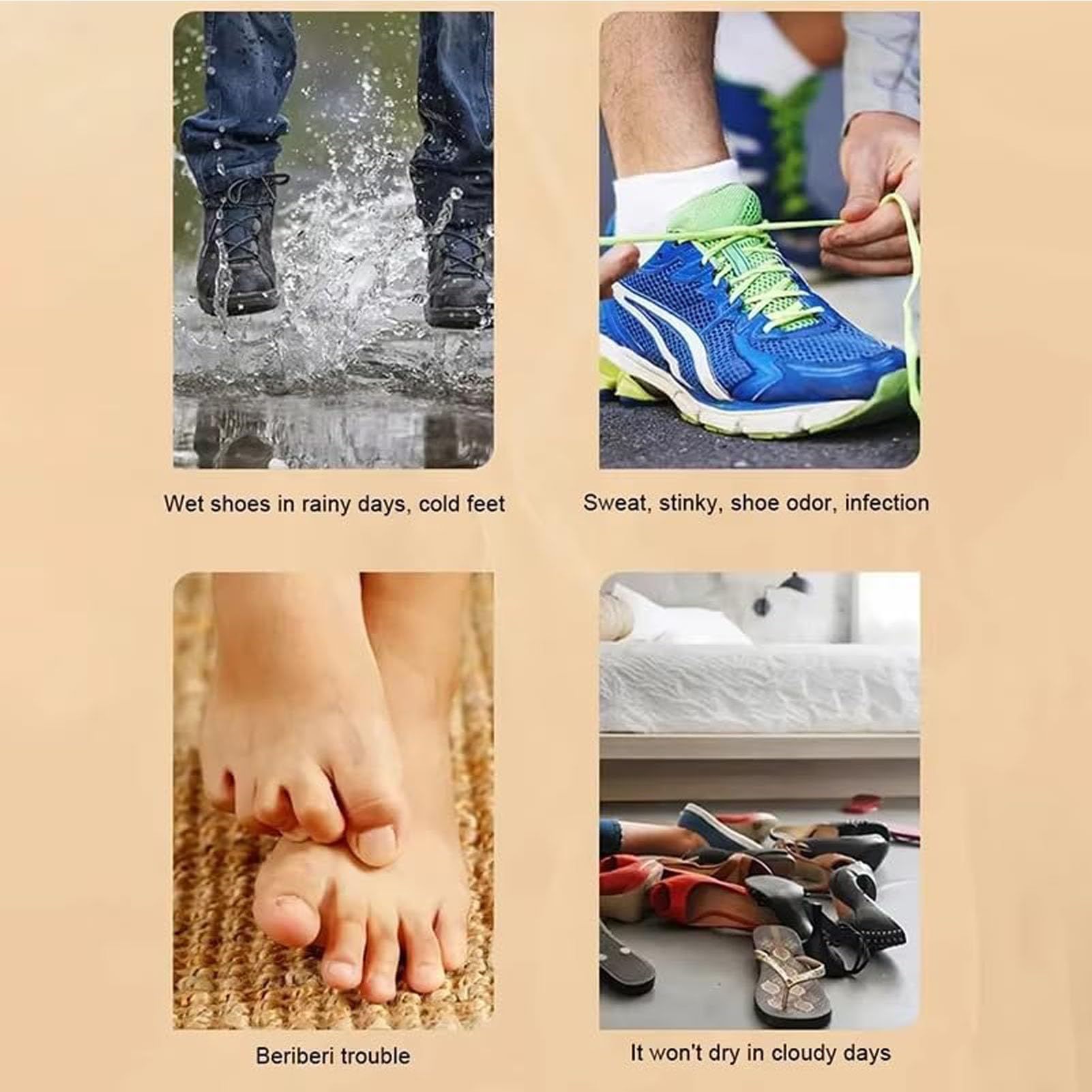 Deodorante per scarpe con soffiatore di calore, design portatile e timer regolabile per scarpe, guanti, cappelli, calze, scarponi da sci