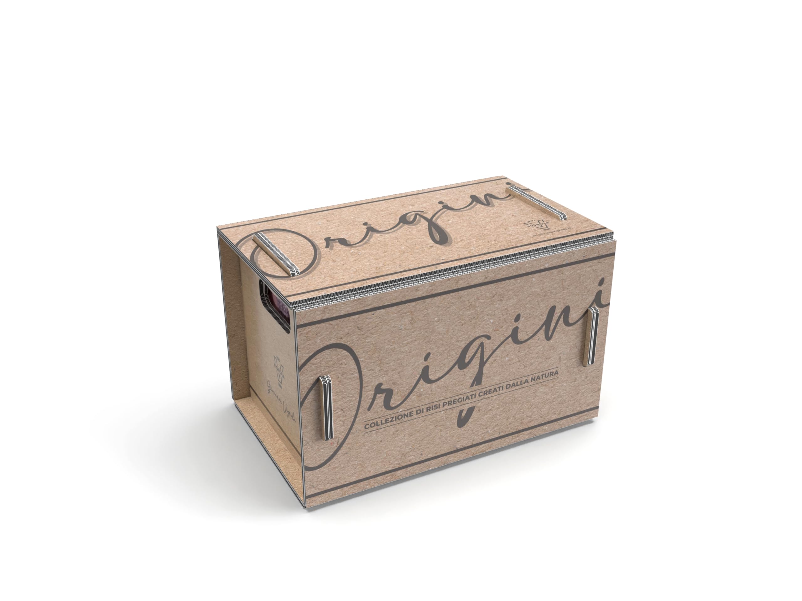 Riso Vignola, Origini, Cofanetto Degustazione Riso, Box Selezione Varietà di Riso Carnaroli e Verelé, Contiene 4 Latte Salvafreschezza da 500gr, Ricettario Incluso