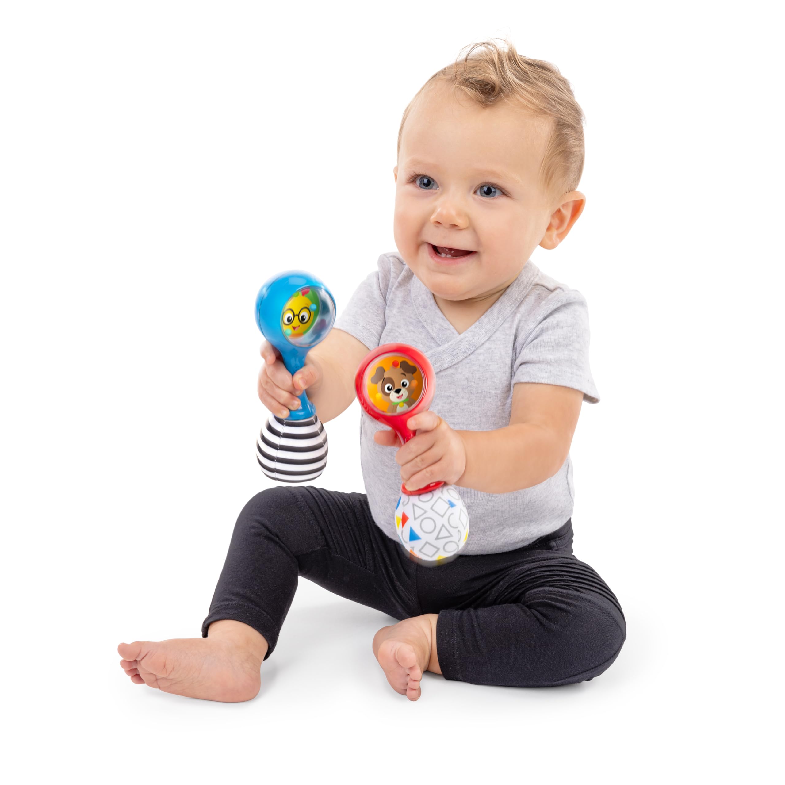 Baby Einstein Shake & Groove zabawka marakasy, dla dzieci od 3 miesięcy i starszych
