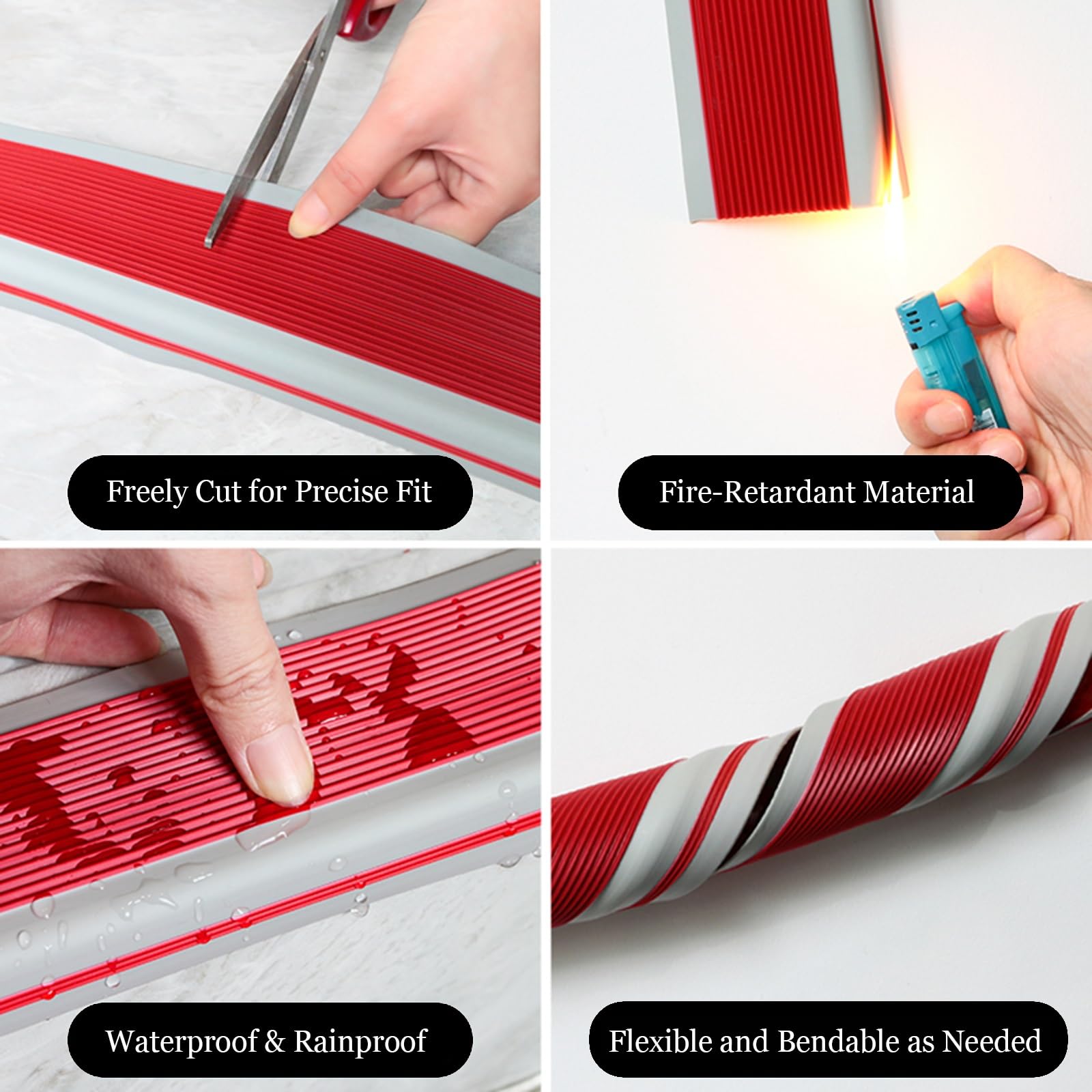 Tira protectora antideslizante de PVC para bordes de escaleras, moldura de esquina para peldaños interiores y exteriores, 3 m, protector de seguridad antideslizante