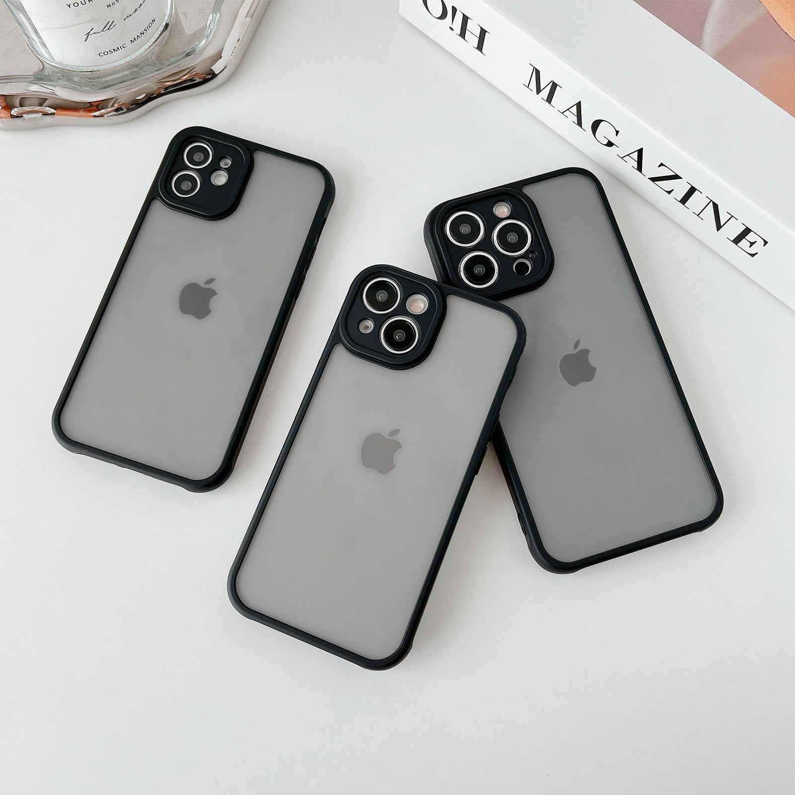Amazon.com: RALEAVO for iPhone 13 Pro Max Case Translucent Frosted