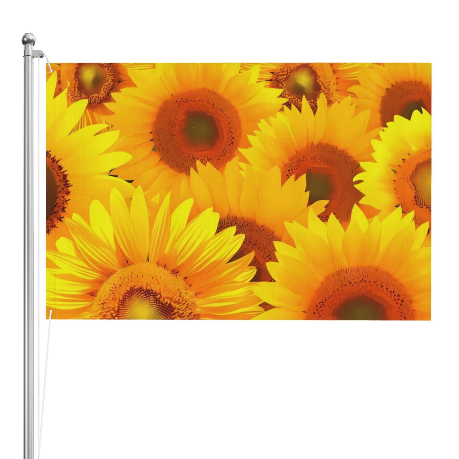 Drapeau de jardin tournesol grand format bannière décorative de maison - 8
