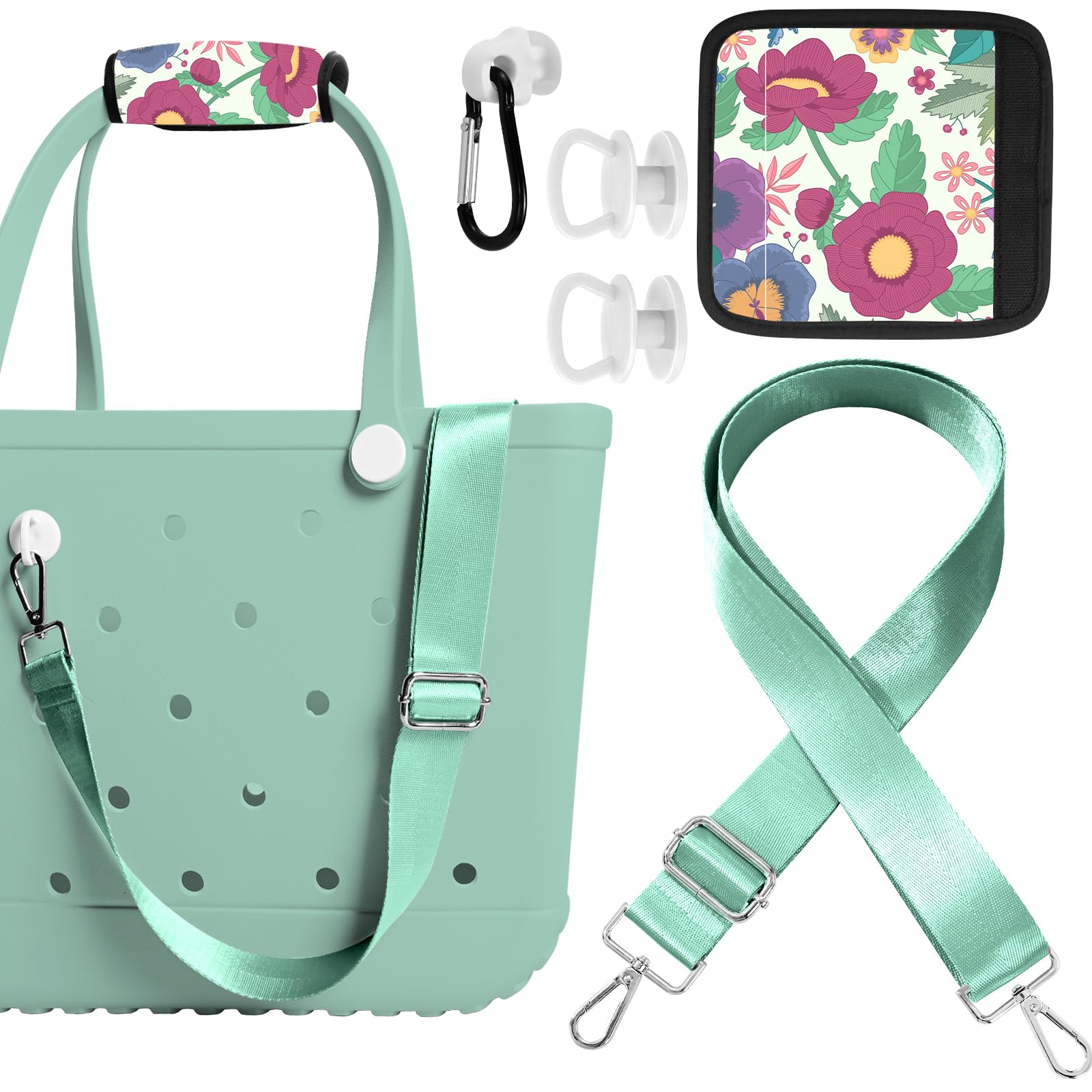 ZYTONGMAO Strap Wrap Clips Charm Buttons Accessories for Bogg Bag Variety-Colors-Matching