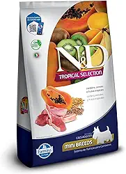 N&D Tropical para Cães Adultos de Raças Mini e Pequenas Sabor Cordeiro, Cereais e Frutas Tropicais 2,5Kg