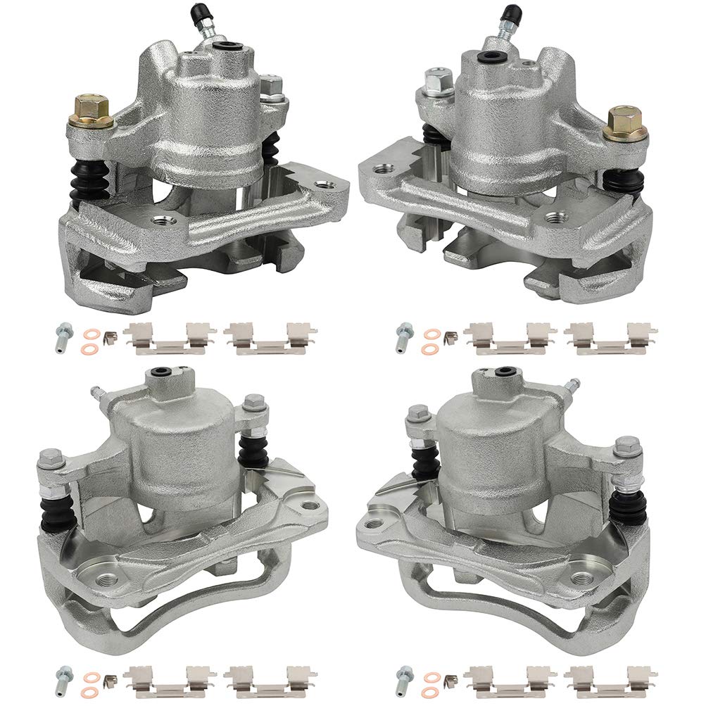 cciyu Front &amp; Rear Brake Calipers Assembly w/Bracket 2005 2006 2007 For Toyota For Avalon,2005 2006 For Toyota For Camry,2004 2005 2006 2007 2008 For Toyota For Solara 19B2714 19B2715 19B2697 19B2696