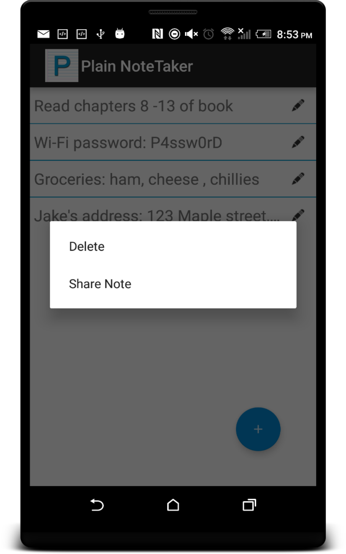 Plain Notetaker App on Amazon Appstore