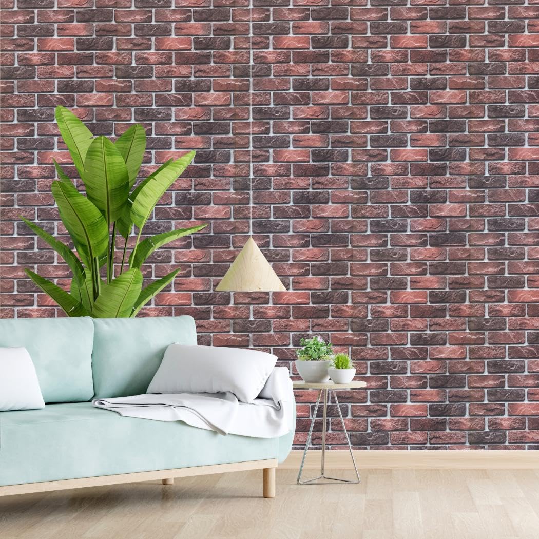 Eurotex® Non Pasted 3D Brick Pattern Textured PVC Wallpaper Roll for Bedroom, Home, Living Room Wall Decor (Brick RED)230601 (B07HB2DXTM) Amazon Price History, Amazon Price Tracker