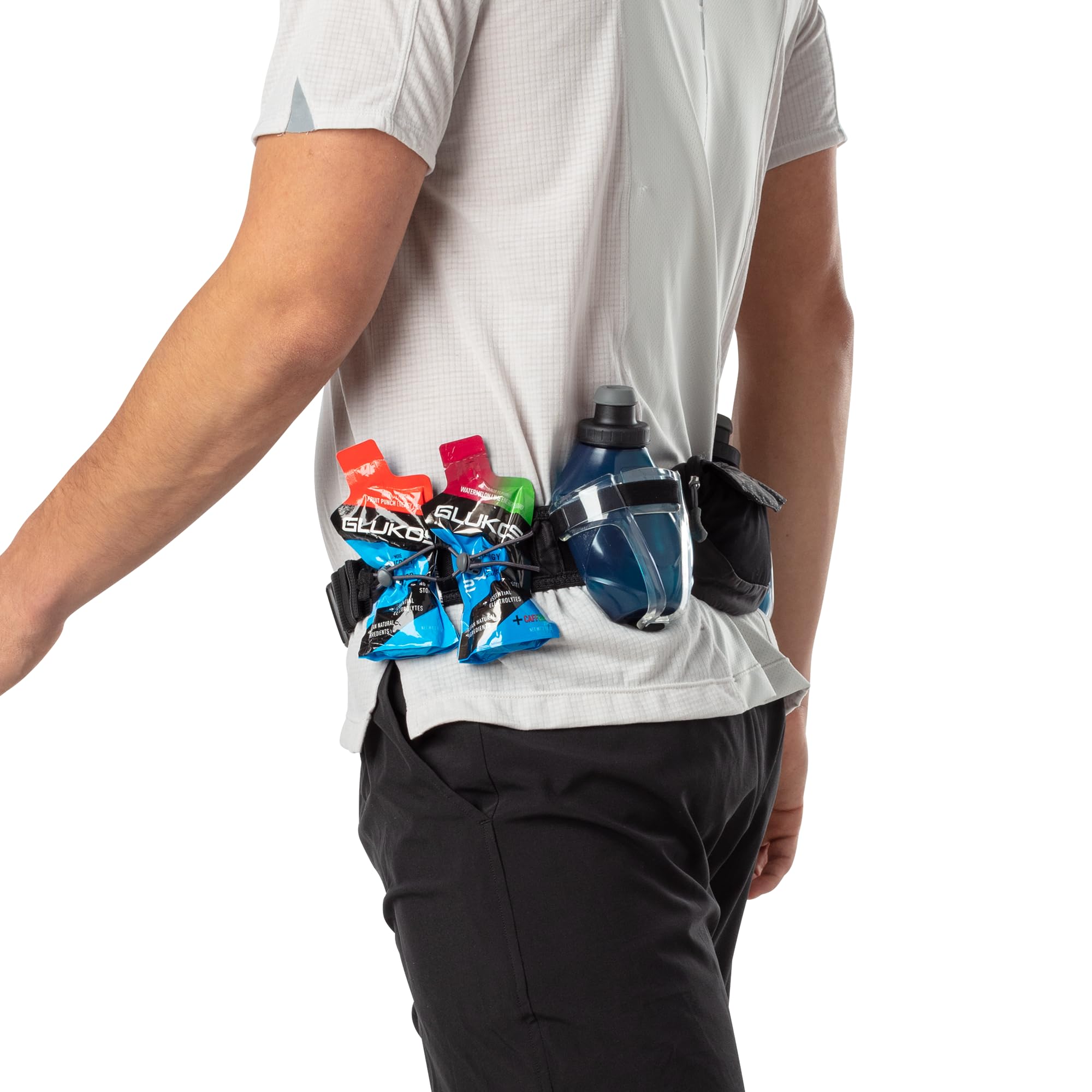 Nathan, Trail Mix Plus 2, OSFM - Lauf-Hydrationsgürtel, Schwarz