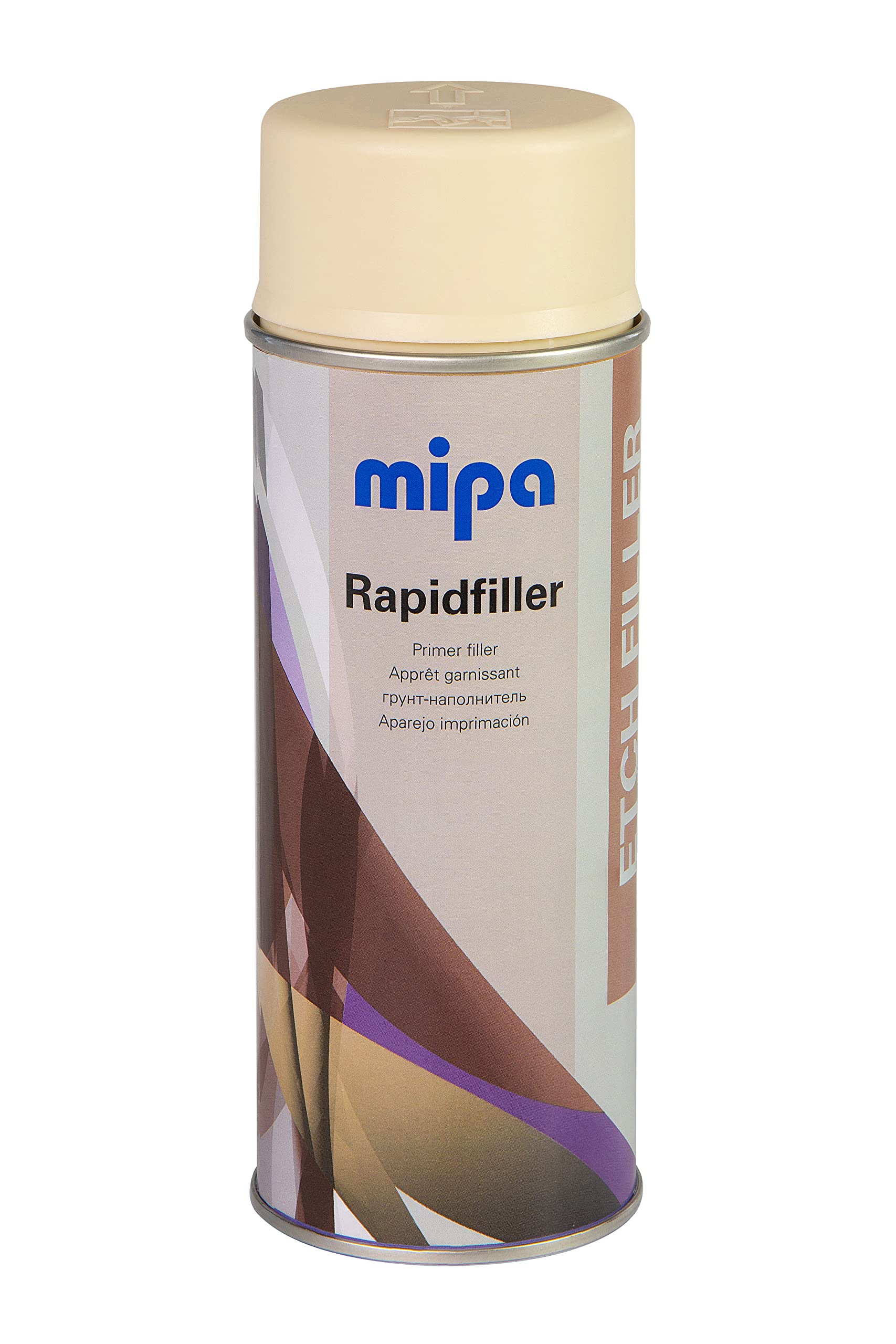 Mipa Rapid Filler Dark Grey Etch Primer (400ml) - 1K Repair Filler for Automotive Refinishing