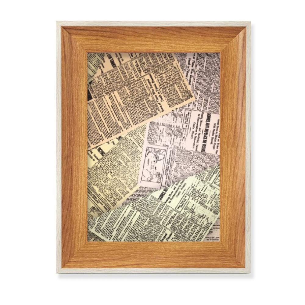 Cadre de Photo en Bois Cadeau Idéal pour Bureau et Art Rétro