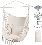SUNCREAT 2-in-1 Chaise à suspension convertible avec support, Space Sauver la chaise de hamac avec stand, brevet en attente, gris foncé