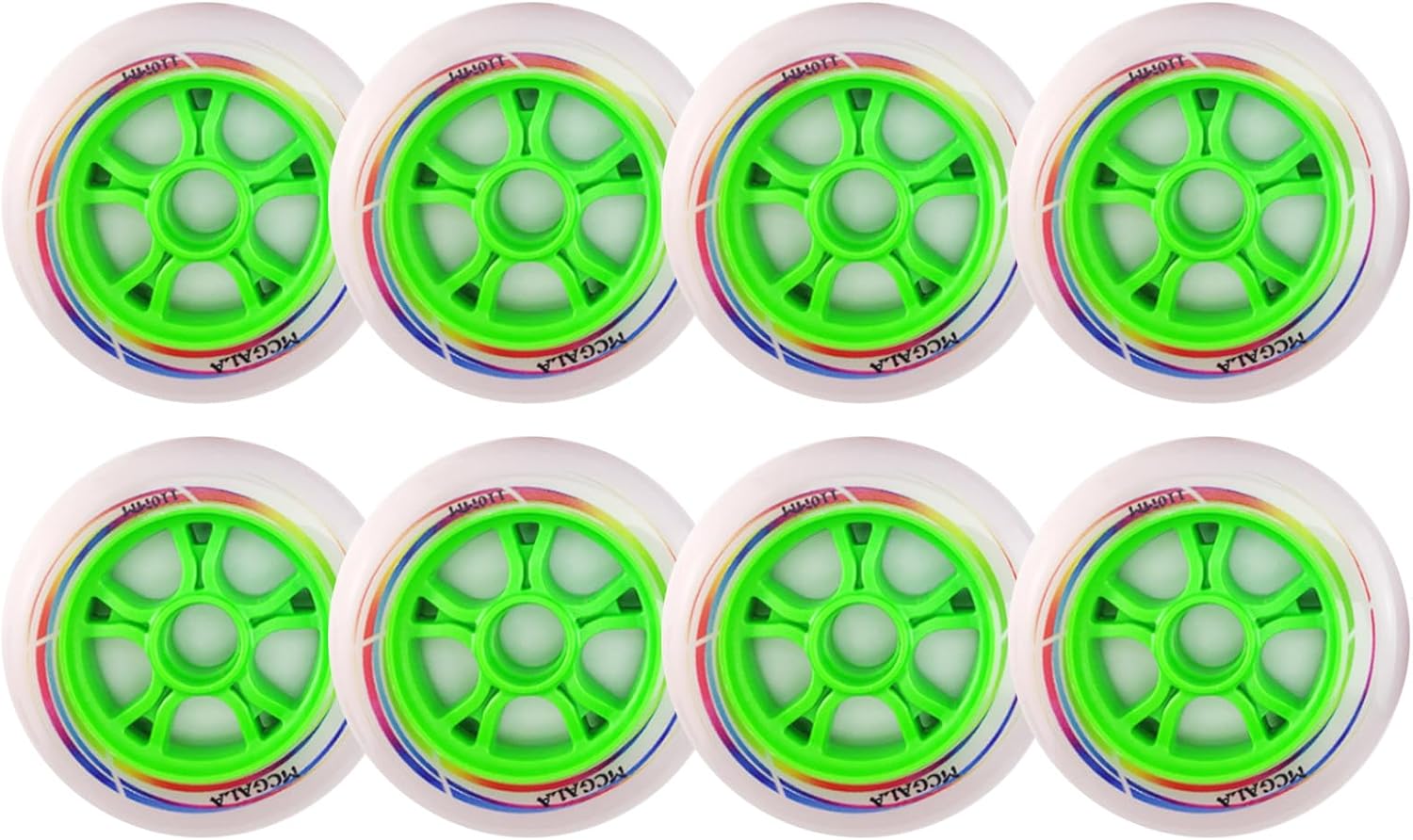 87A 67A 110MM Inline Skate Wheels, Dual Hardness Roller Blade Skating Wheels, Roller