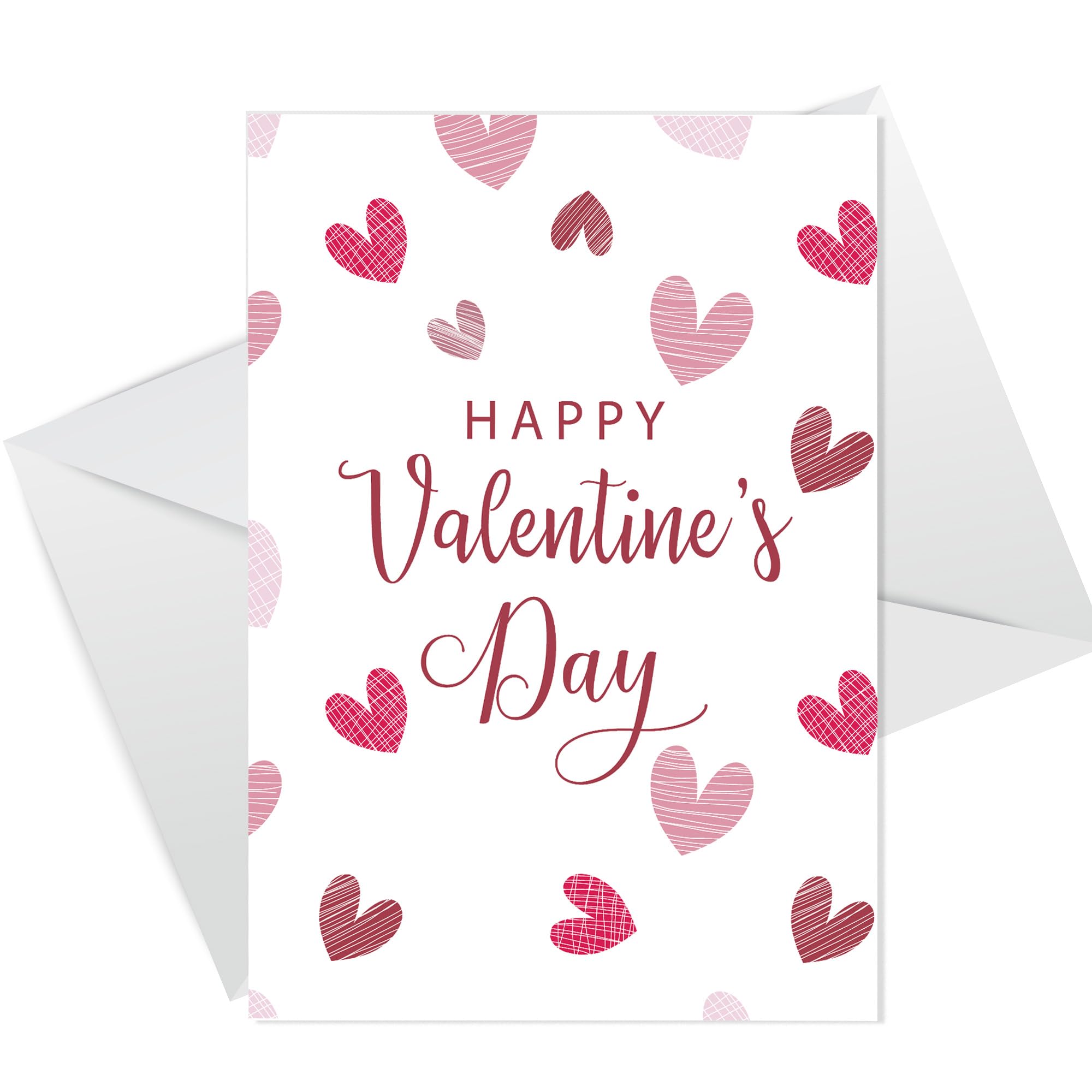 RED OCEAN Special Valentines Day Card For Him Her Best Friend Husband Wife Greetings Card With Envelope Girlfriend Boyfriend Valentines Day Cards