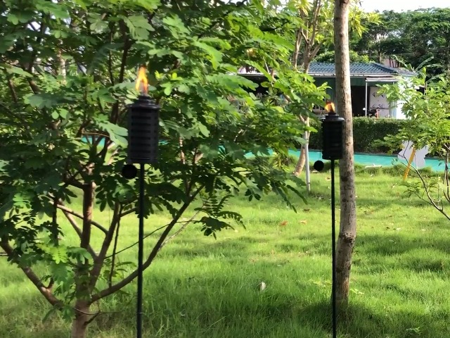 ZSZMFH 6 Pcs Metal Torch for Outside, 16 oz Outdoor Metal Torch