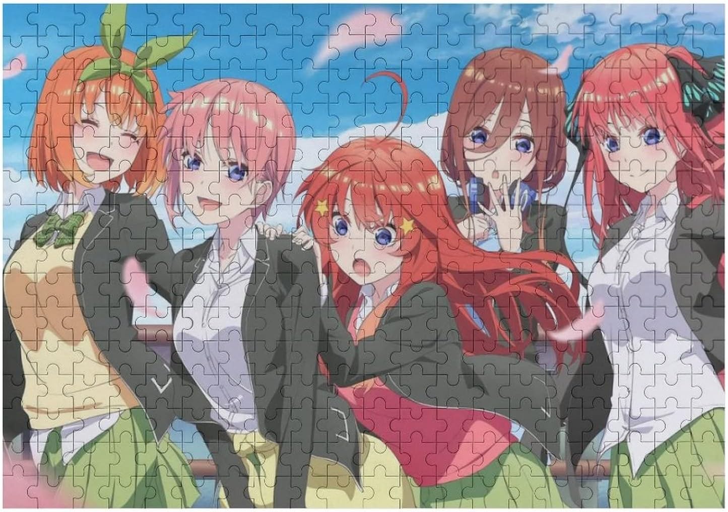 五等分の花嫁 ジグソーパズ アニメ 木製パズル 手作りギフト パズル 人気 大人の減圧男性と女の子のパズルのおもちゃ プレゼント300 Pcs 最大75 Offクーポン