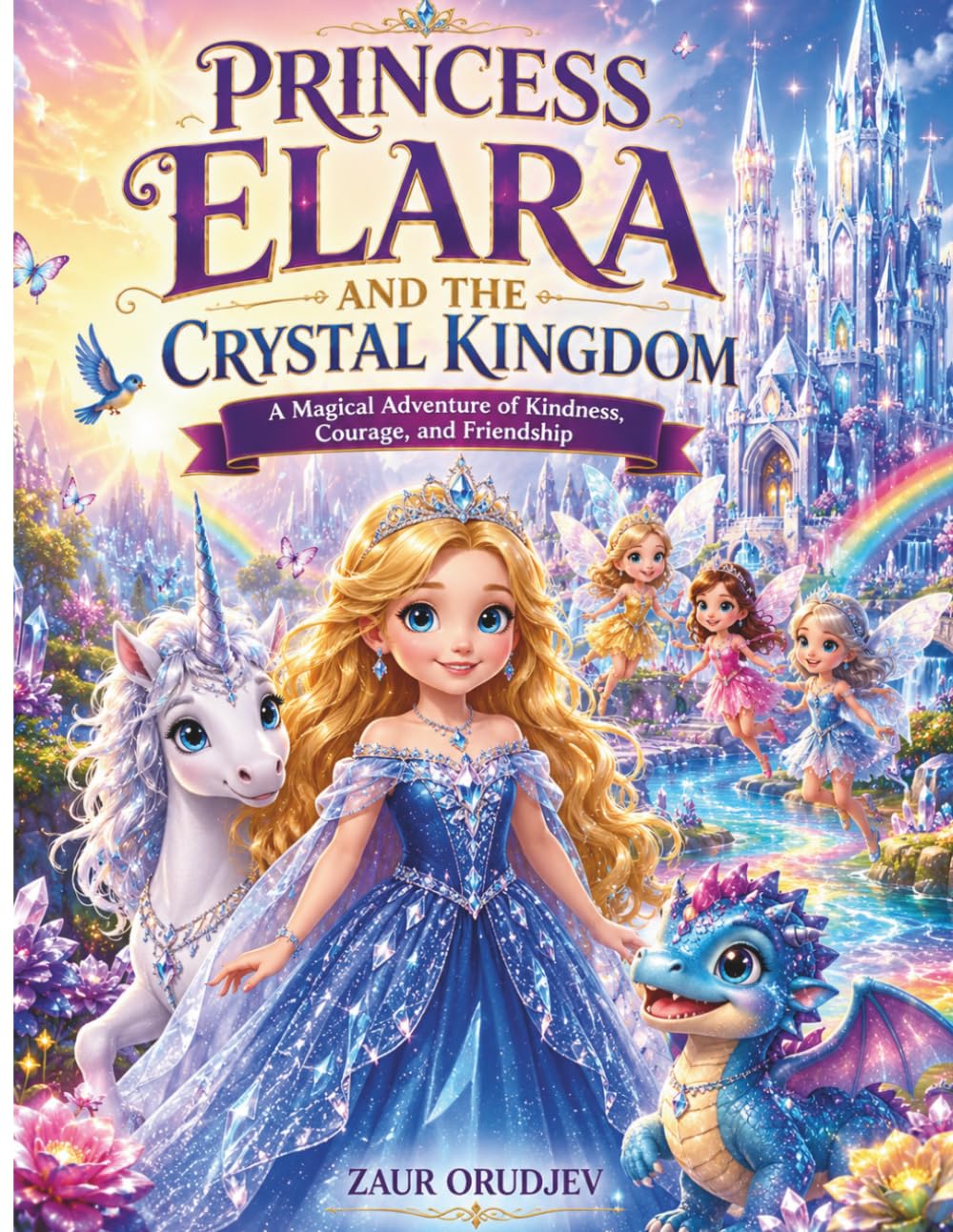 Princess Elara and the Crystal Kingdom: A Magical Adventure of Kindness, Courage, Friendship, and Self-Belief