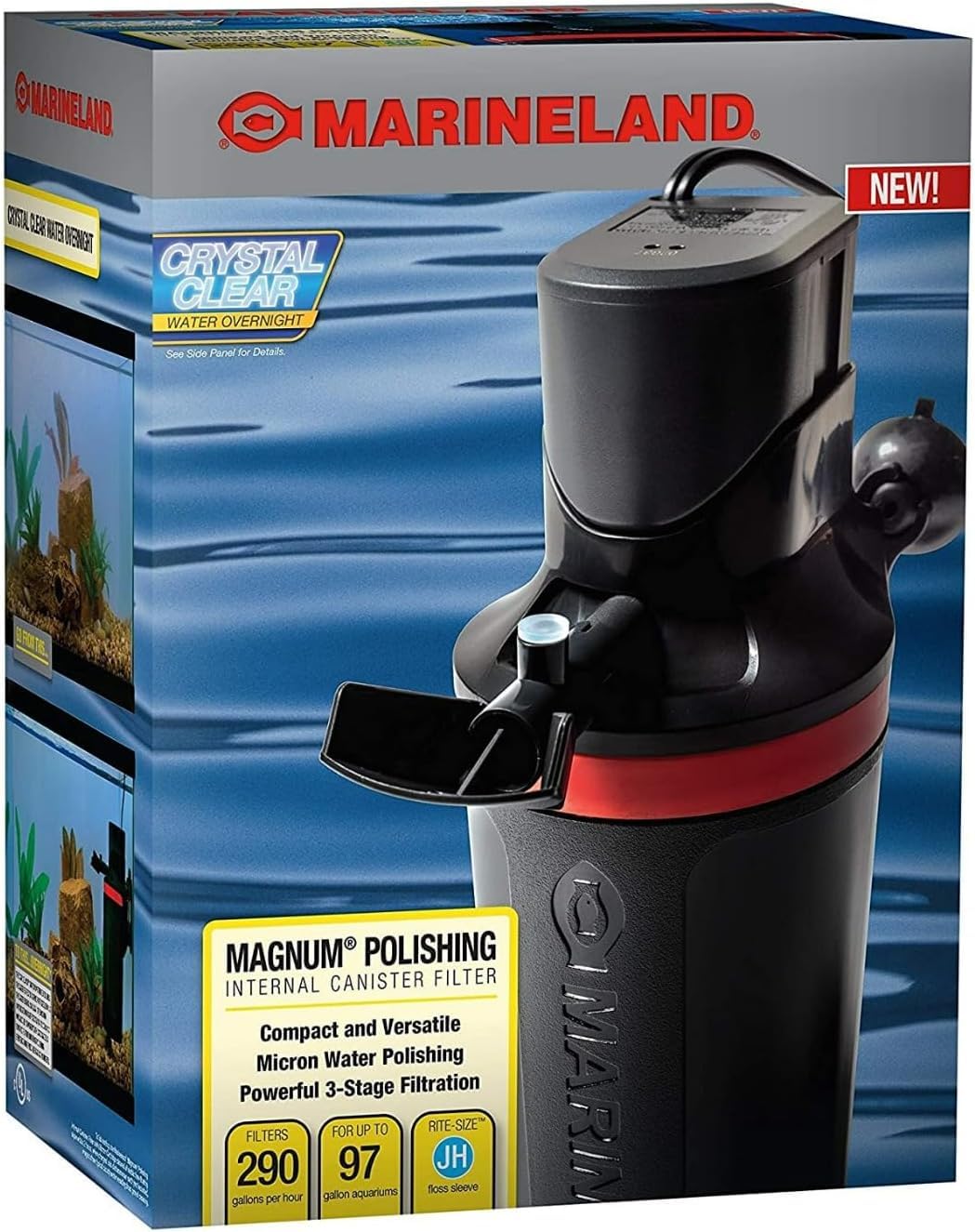 Photo 1 of Marineland Magnum Polishing Internal Canister Filter, For Aquariums Up To 97 Gallons