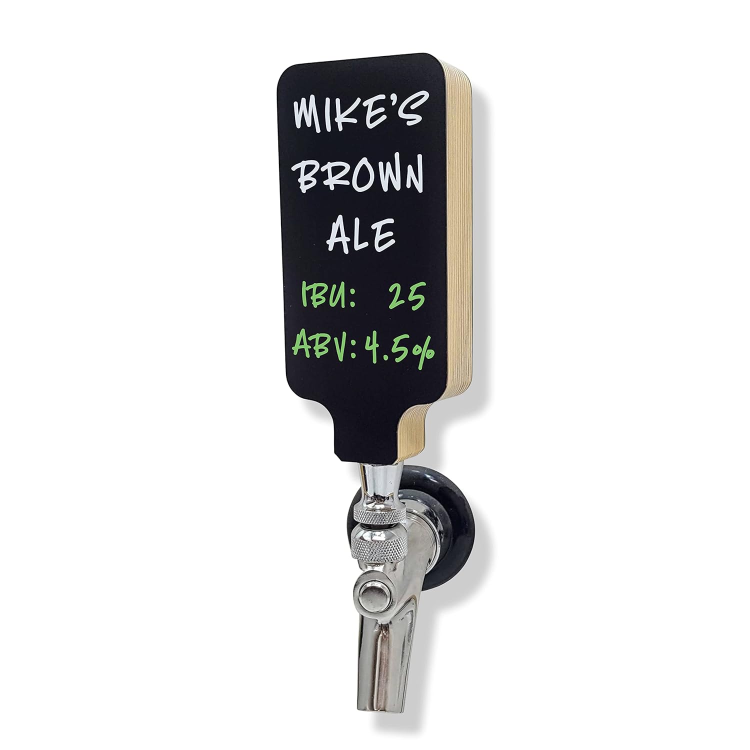 Beer Tap Handle with Black Dryerase Chalkboard Marker