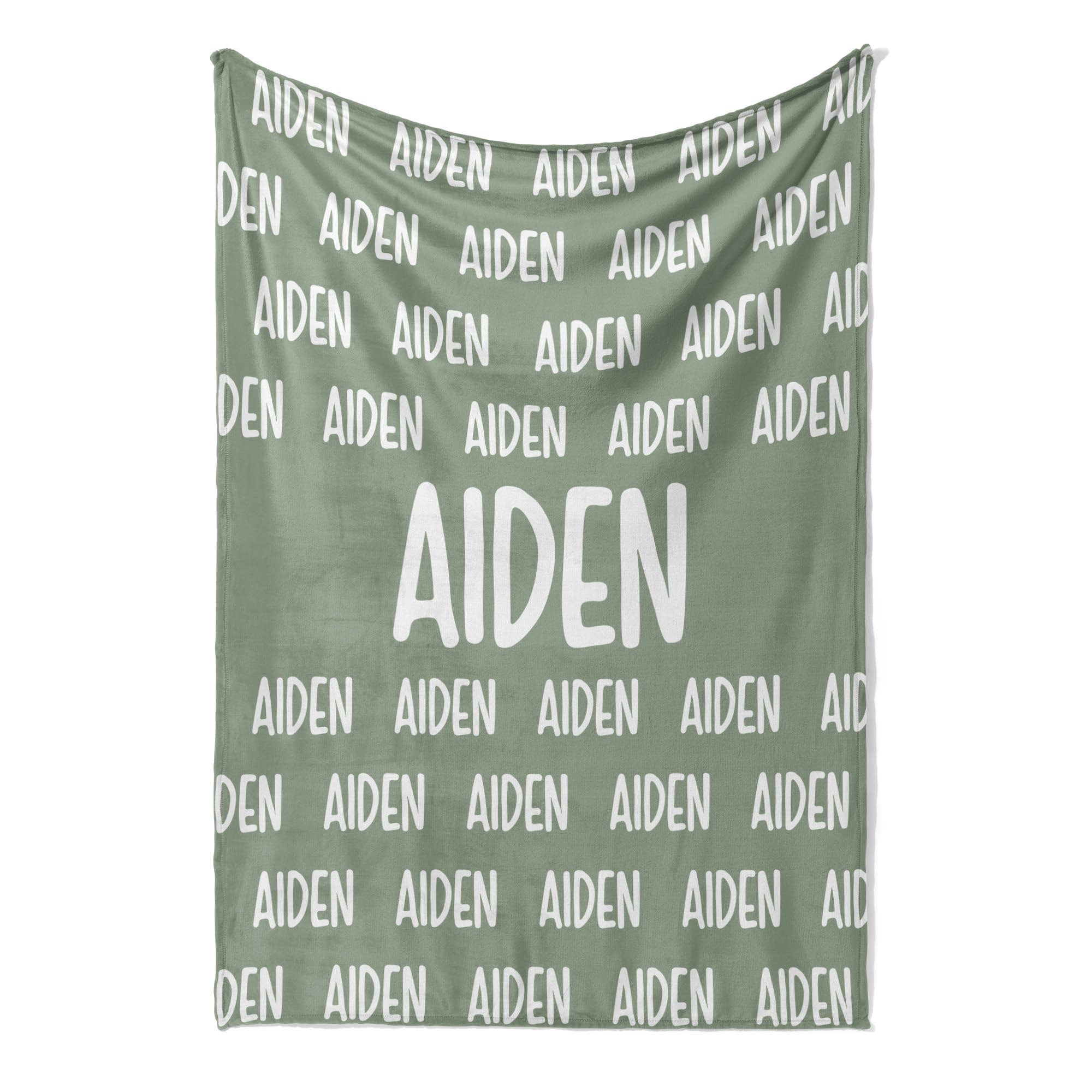 Hickory Hollow Designs Personalized Name Blanket, Color & Font Choice, Custom Minky Throw Blankets, Couch & Bedroom Decor, Fluffy Soft & Warm